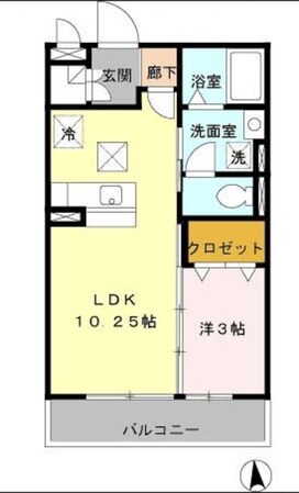 フェリスタ宮沢の物件間取画像